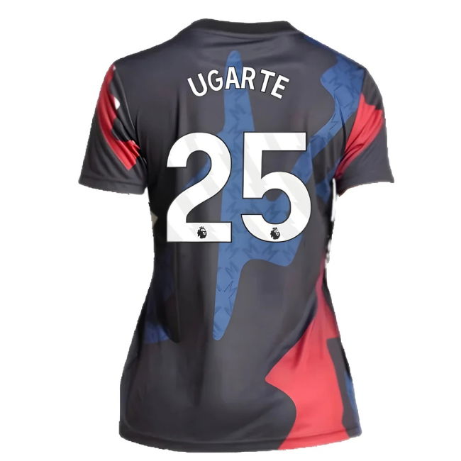 2024-2025 Man Utd Pre-Match Shirt (Black) - Womens (Ugarte 25)
