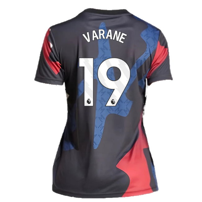 2024-2025 Man Utd Pre-Match Shirt (Black) - Womens (Varane 19)