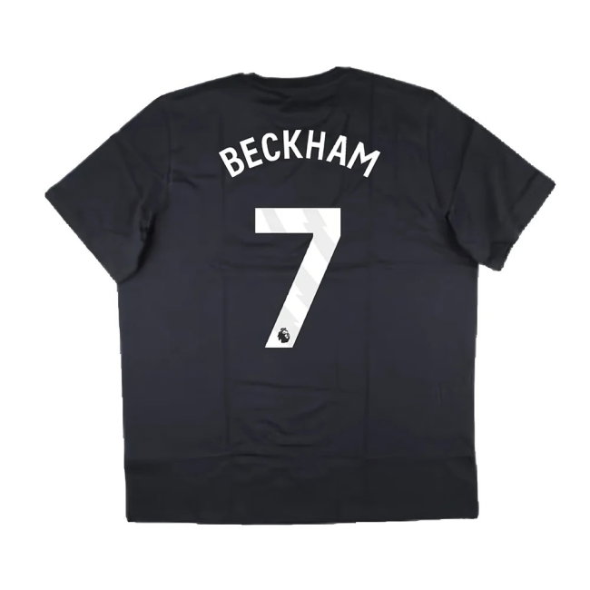 2024-2025 Man Utd Seasonal Graphic Tee (Night Grey) (Beckham 7)