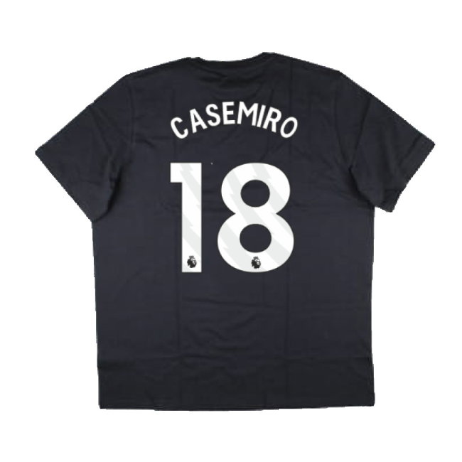 2024-2025 Man Utd Seasonal Graphic Tee (Night Grey) (Casemiro 18)
