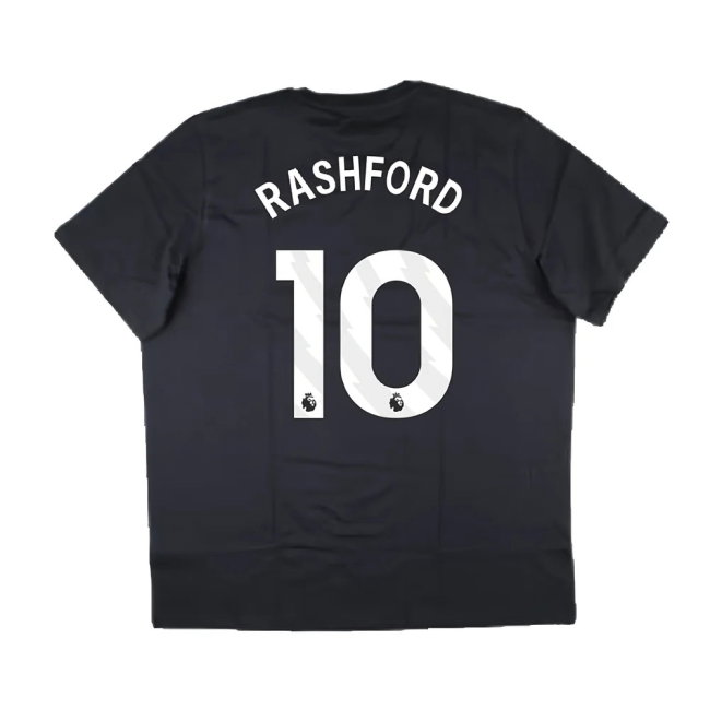 2024-2025 Man Utd Seasonal Graphic Tee (Night Grey) (Rashford 10)