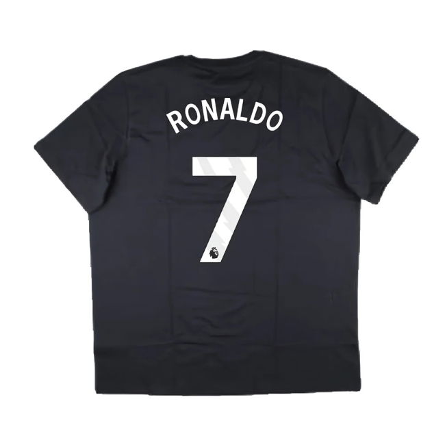 2024-2025 Man Utd Seasonal Graphic Tee (Night Grey) (Ronaldo 7)