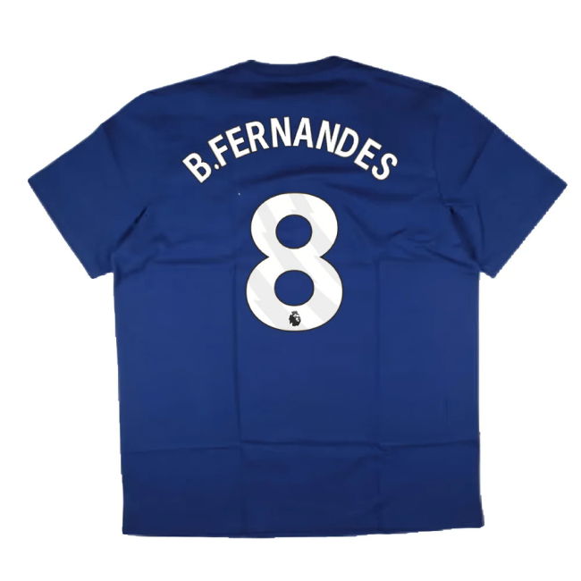 2024-2025 Man Utd Seasonal Tee (Victory Blue) (B.Fernandes 8)