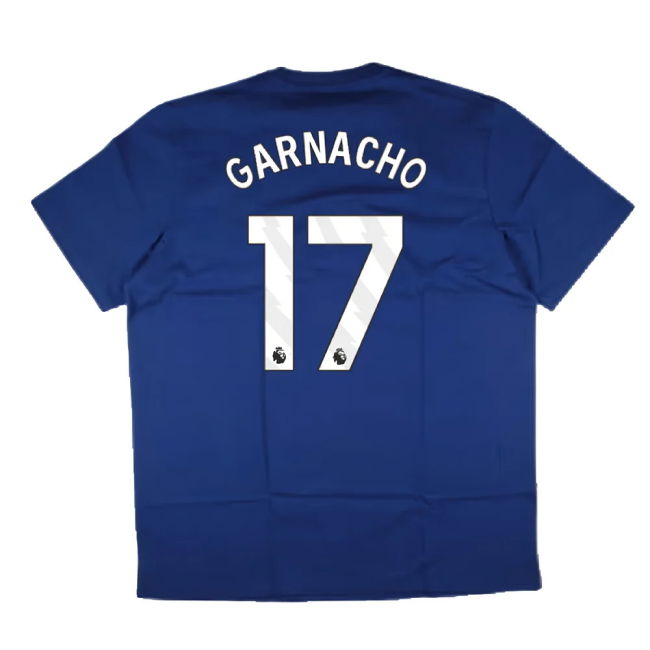 2024-2025 Man Utd Seasonal Tee (Victory Blue) (Garnacho 17)