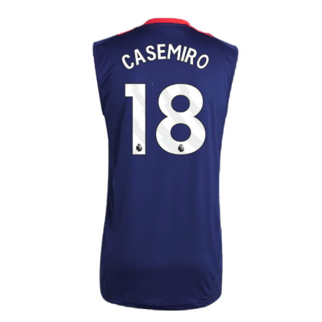 2024-2025 Man Utd Sleeveless Jersey (Night Indigo) (Casemiro 18)