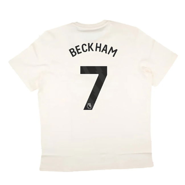 2024-2025 Man Utd SZN Graphic Tee (Cream White) (Beckham 7)