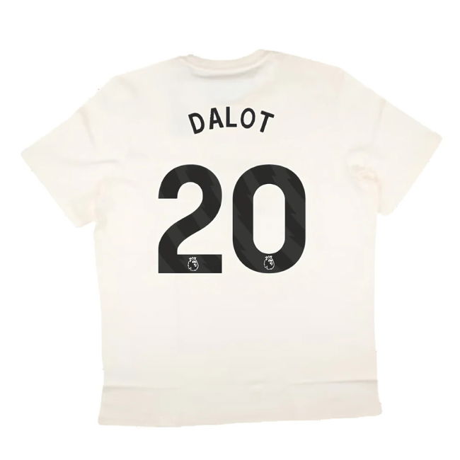 2024-2025 Man Utd SZN Graphic Tee (Cream White) (Dalot 20)