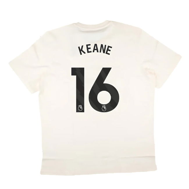 2024-2025 Man Utd SZN Graphic Tee (Cream White) (Keane 16)
