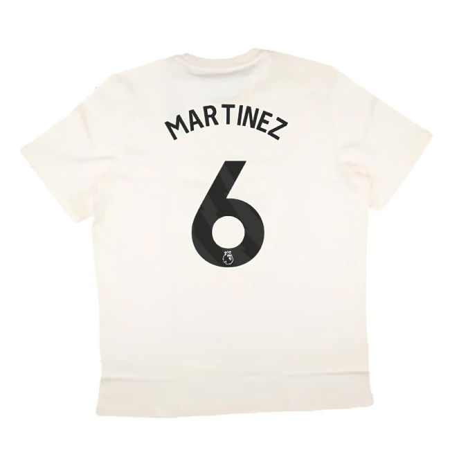 2024-2025 Man Utd SZN Graphic Tee (Cream White) (Martinez 6)