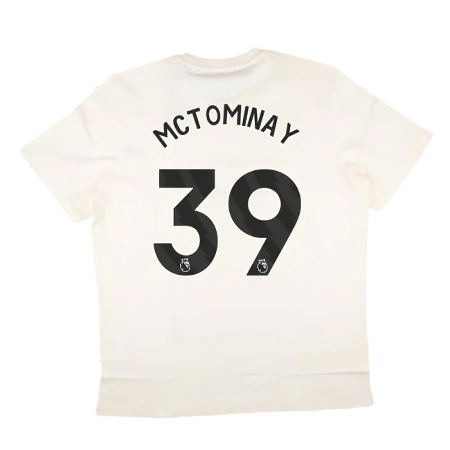 2024-2025 Man Utd SZN Graphic Tee (Cream White) (McTominay 39)
