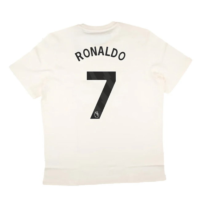 2024-2025 Man Utd SZN Graphic Tee (Cream White) (Ronaldo 7)