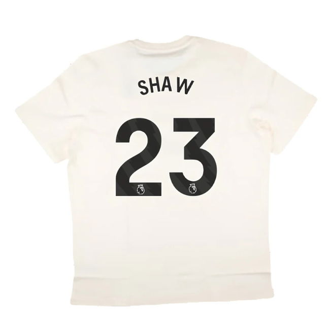 2024-2025 Man Utd SZN Graphic Tee (Cream White) (Shaw 23)