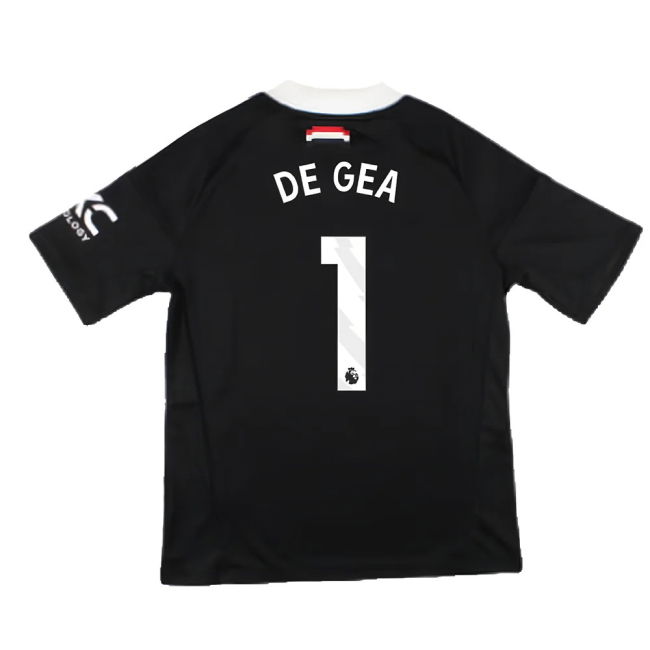 2024-2025 Man Utd Third Goalkeeper Shirt (Black) - Kids (De Gea 1)