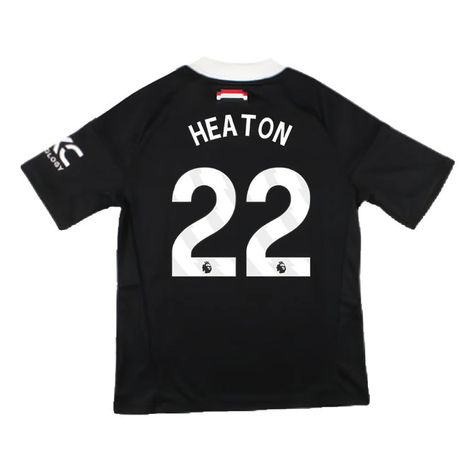 2024-2025 Man Utd Third Goalkeeper Shirt (Black) - Kids (Heaton 22)