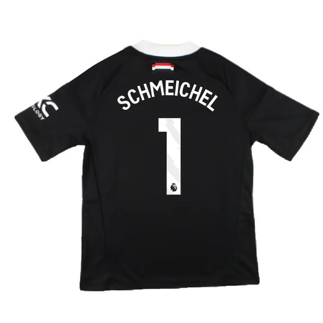 2024-2025 Man Utd Third Goalkeeper Shirt (Black) - Kids (Schmeichel 1)