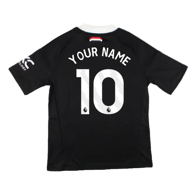 2024-2025 Man Utd Third Goalkeeper Shirt (Black) - Kids (Your Name)