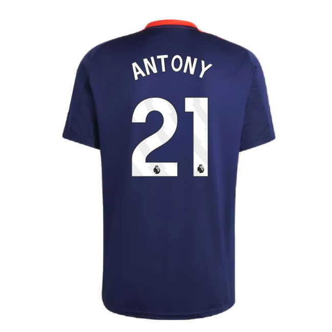 2024-2025 Man Utd Training Jersey (Night Indigo) (Antony 21)