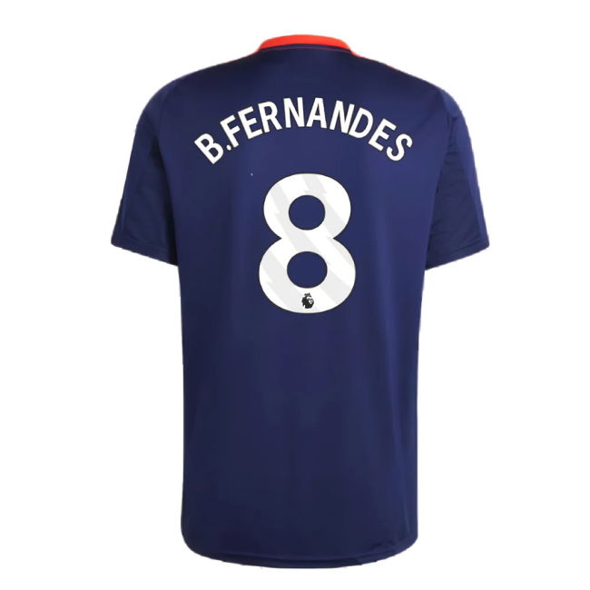 2024-2025 Man Utd Training Jersey (Night Indigo) (B.Fernandes 8)