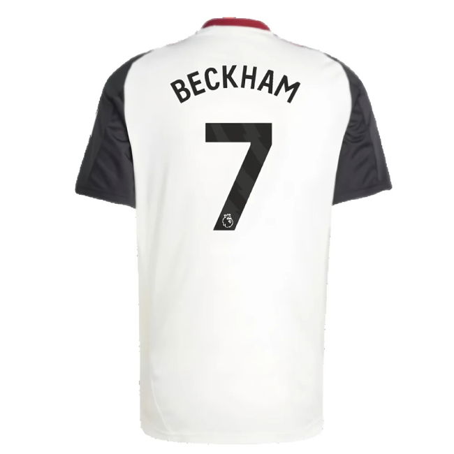 2024-2025 Man Utd Training Jersey (Off White) (Beckham 7)
