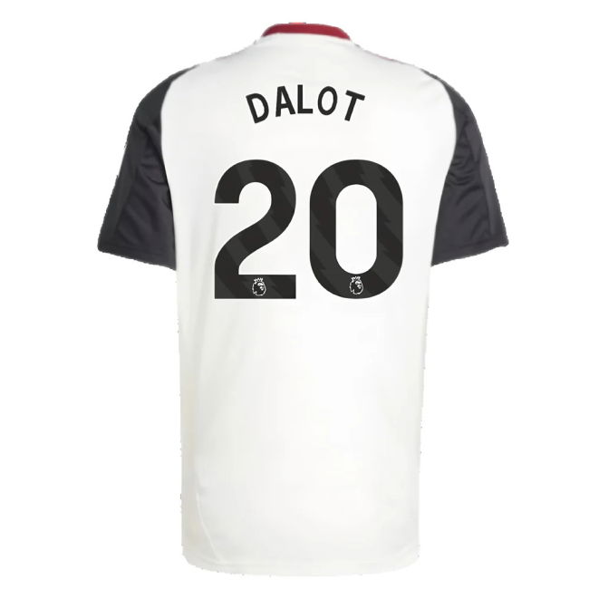 2024-2025 Man Utd Training Jersey (Off White) (Dalot 20)