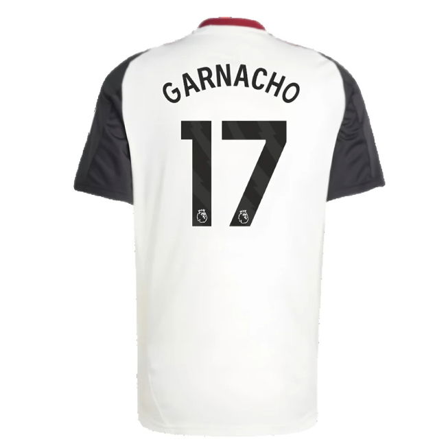 2024-2025 Man Utd Training Jersey (Off White) (Garnacho 17)