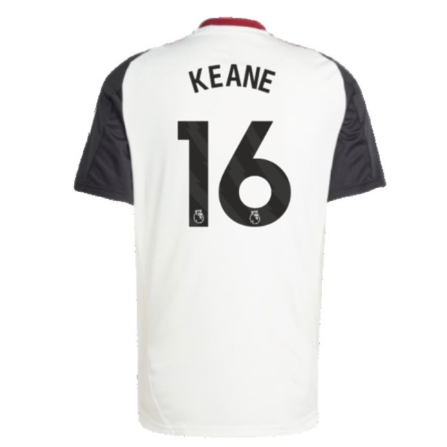 2024-2025 Man Utd Training Jersey (Off White) (Keane 16)