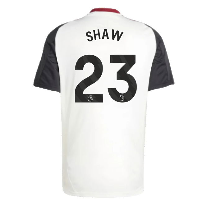 2024-2025 Man Utd Training Jersey (Off White) (Shaw 23)