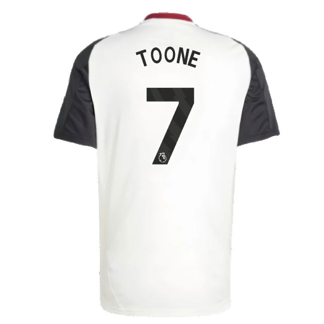 2024-2025 Man Utd Training Jersey (Off White) (Toone 7)