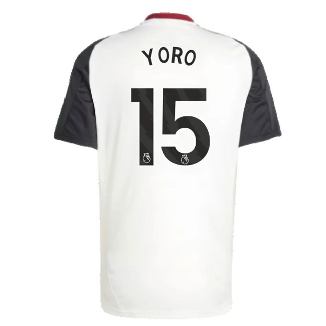 2024-2025 Man Utd Training Jersey (Off White) (Yoro 15)