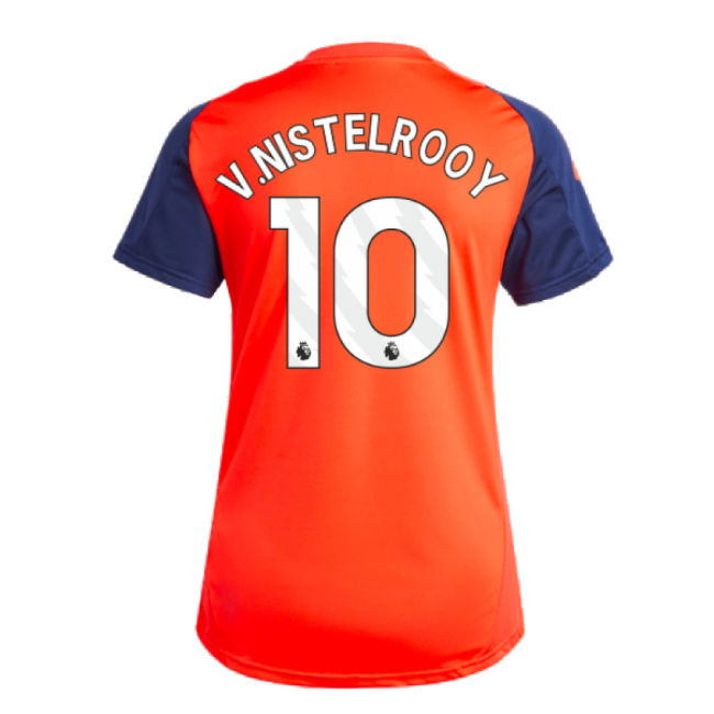 2024-2025 Man Utd Training Jersey (Red) - Womens (V.Nistelrooy 10)