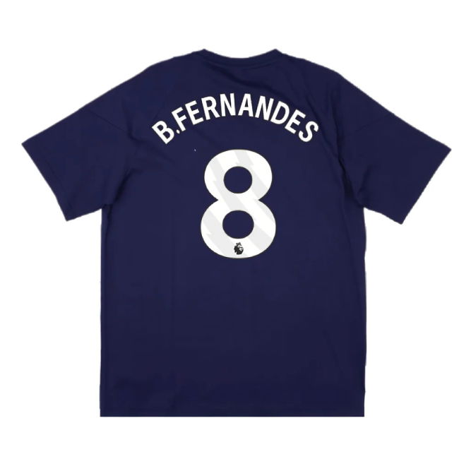 2024-2025 Man Utd Training Tee (Night Indigo) (B.Fernandes 8)