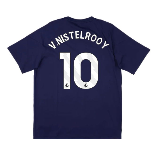 2024-2025 Man Utd Training Tee (Night Indigo) (V.Nistelrooy 10)