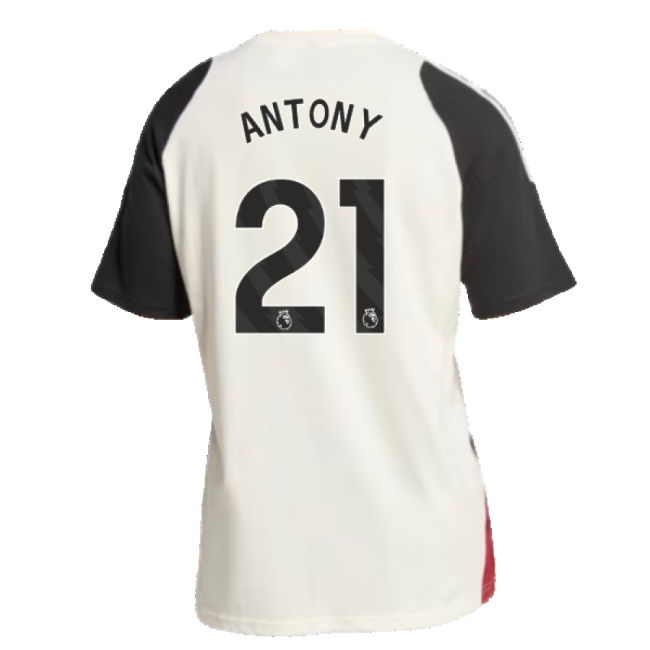 2024-2025 Man Utd Training Tee (Off White) (Antony 21)