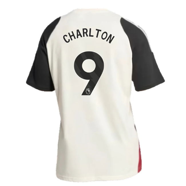 2024-2025 Man Utd Training Tee (Off White) (Charlton 9)