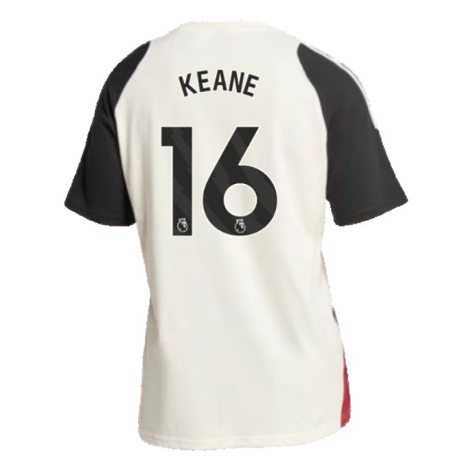 2024-2025 Man Utd Training Tee (Off White) (Keane 16)