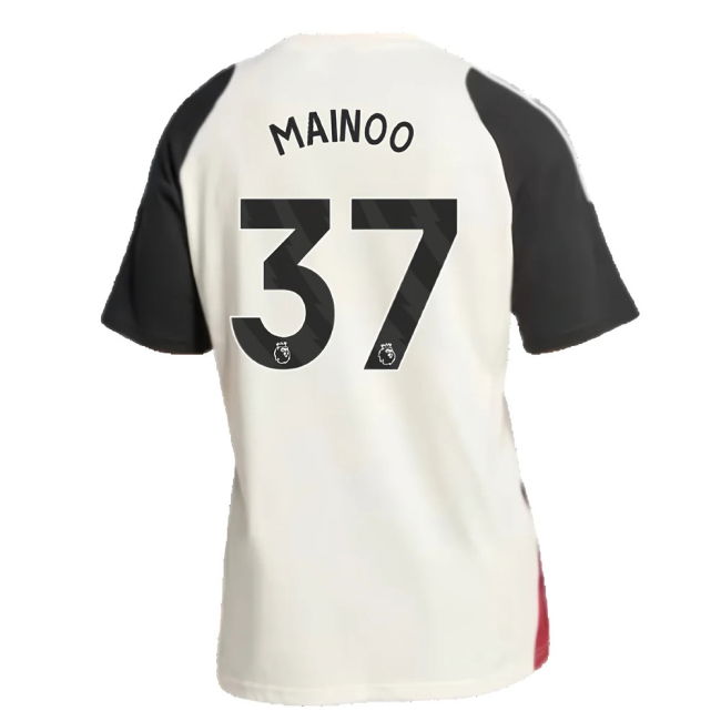 2024-2025 Man Utd Training Tee (Off White) (Mainoo 37)