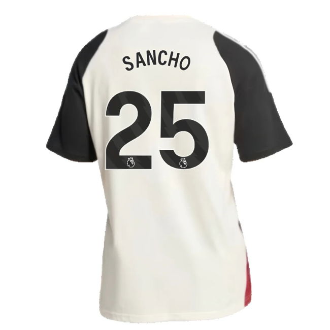 2024-2025 Man Utd Training Tee (Off White) (Sancho 25)