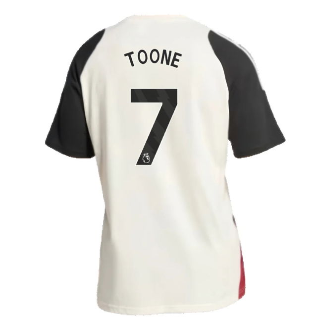 2024-2025 Man Utd Training Tee (Off White) (Toone 7)