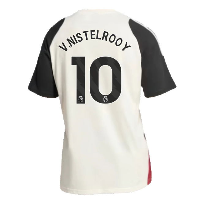 2024-2025 Man Utd Training Tee (Off White) (V.Nistelrooy 10)