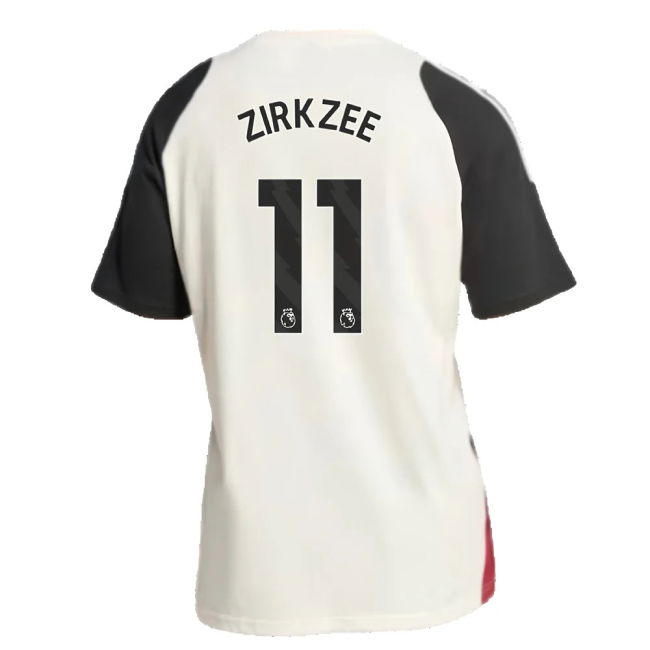 2024-2025 Man Utd Training Tee (Off White) (Zirkzee 11)