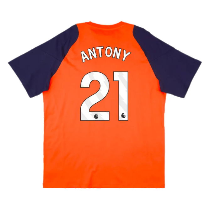 2024-2025 Man Utd Training Tee (Red) (Antony 21)