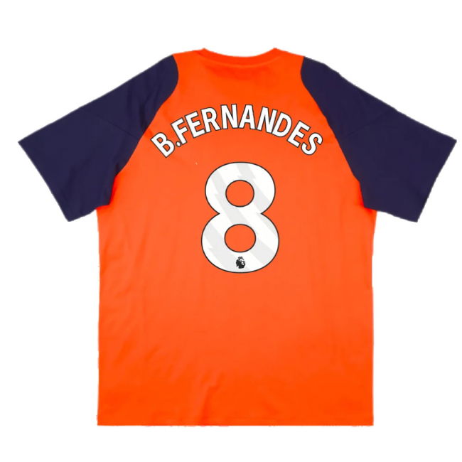 2024-2025 Man Utd Training Tee (Red) (B.Fernandes 8)