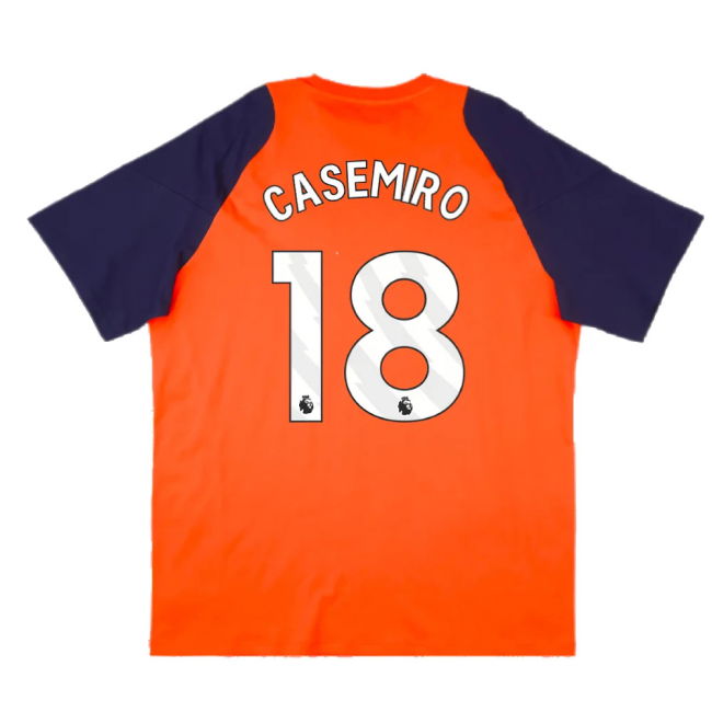 2024-2025 Man Utd Training Tee (Red) (Casemiro 18)