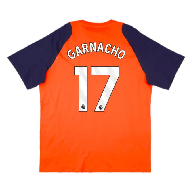 2024-2025 Man Utd Training Tee (Red) (Garnacho 17)