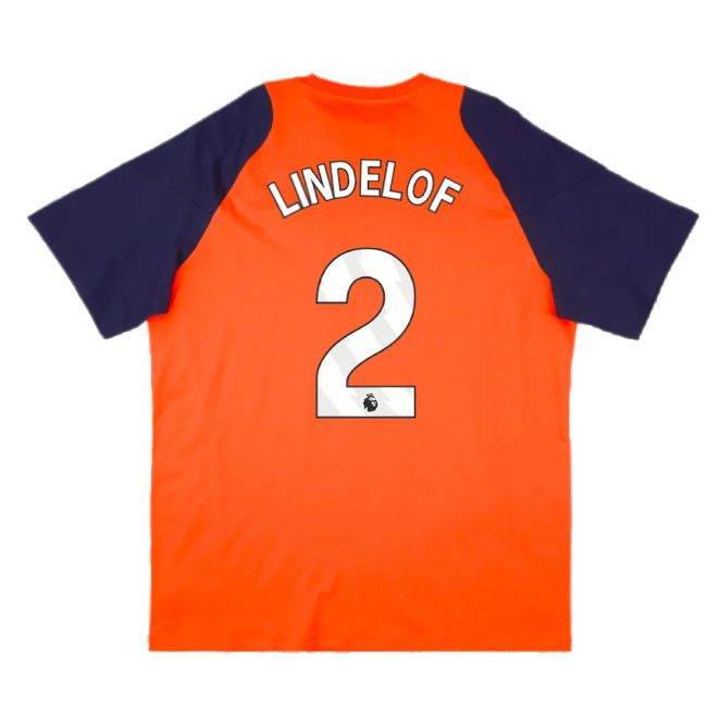 2024-2025 Man Utd Training Tee (Red) (Lindelof 2)