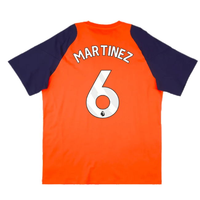 2024-2025 Man Utd Training Tee (Red) (Martinez 6)