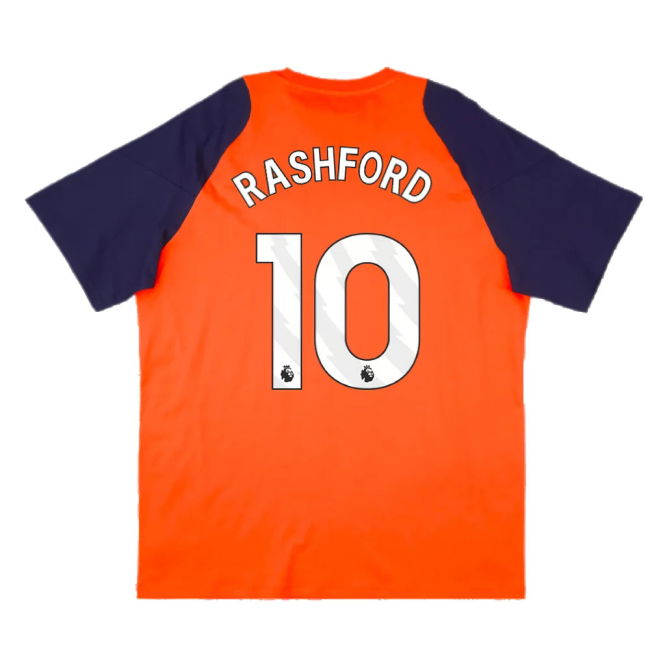 2024-2025 Man Utd Training Tee (Red) (Rashford 10)