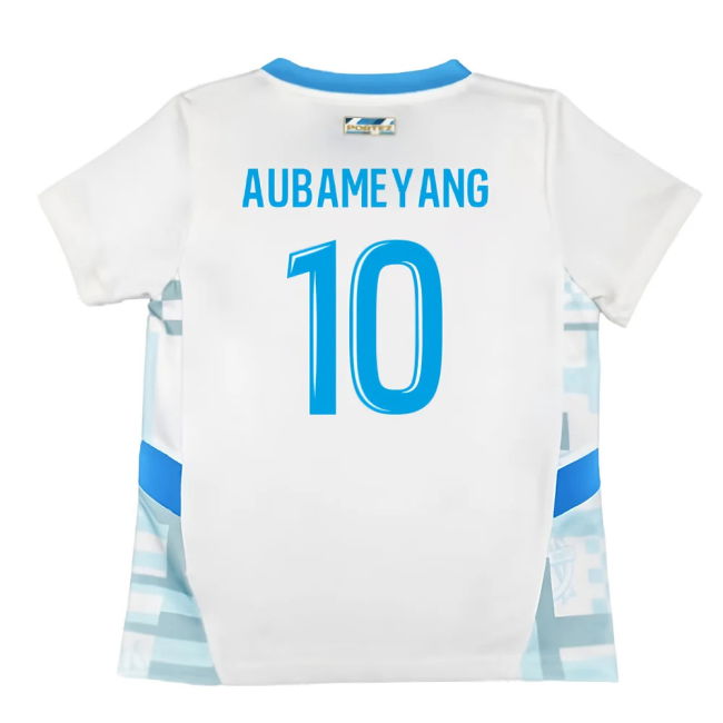 2024-2025 Marseille Home Mini Kit (Aubameyang 10)