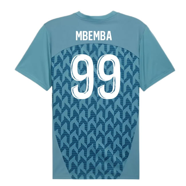 2024-2025 Marseille Pre-Match Shirt (Bold Blue) (Mbemba 99)