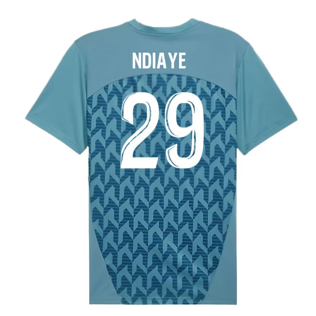 2024-2025 Marseille Pre-Match Shirt (Bold Blue) (Ndiaye 29)